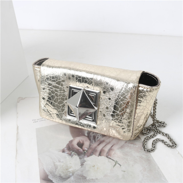 The first layer of cowhide bag 2023 spring/summer new high-grade casual leather single shoulder crossbody chain mini square bag