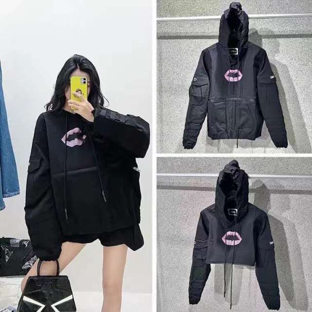 Dark Knight project hoodie detachable hoodie a variety of ways to wear the head short body niche designer