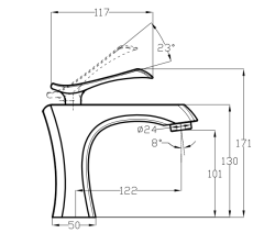CL-20801 Washbasin faucet