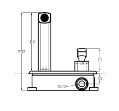 CL-20803 Concealed washbasin faucet