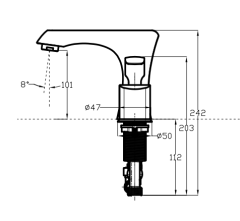 CL-20811 8 inch washbasin faucet