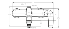 CL-20709 Big bath-shower faucet