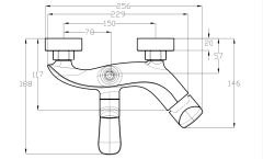 CL-20709 Big bath-shower faucet