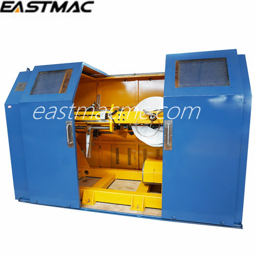 High speed eccentric tangential type non-metallic taping machine for wrapping tapes on cable