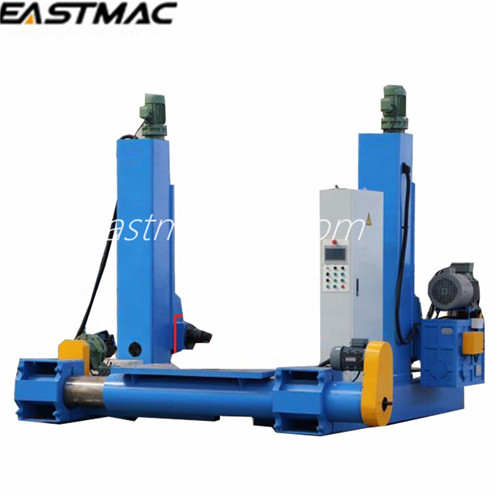 Column type take off and take up wire and cable machine