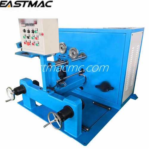 Column type take off and take up wire and cable machine
