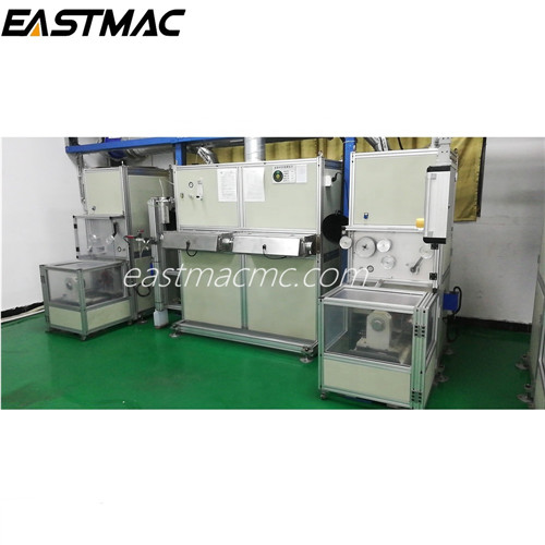 High speed latest EM07 double-layer Optical Fiber Coloring and Rewinding Machine with ring marker