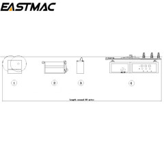 Simple structure high efficient Aluminum tape longitudinal forming and taping machine tandem with extruder for cable