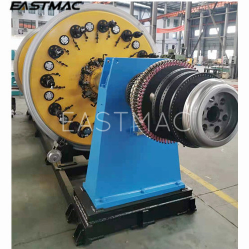 Disc type steel wire armoring machine for amoring electric cables