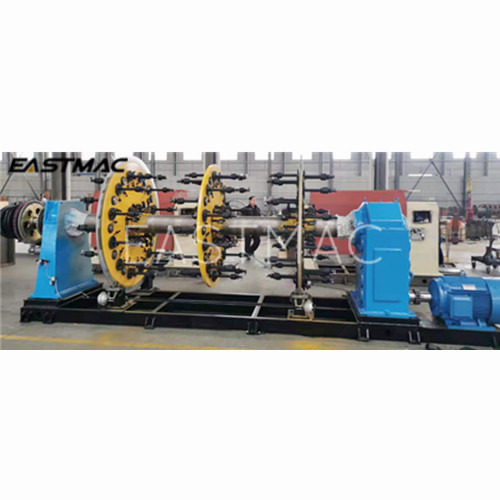 Disc type steel wire armoring machine for amoring electric cables