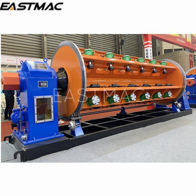 Rigid type strander for copper aluminum round sector milliken conductor