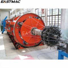High speed 630-8+16 planetary type steel wire armoring machine for overhead power cable OPGW