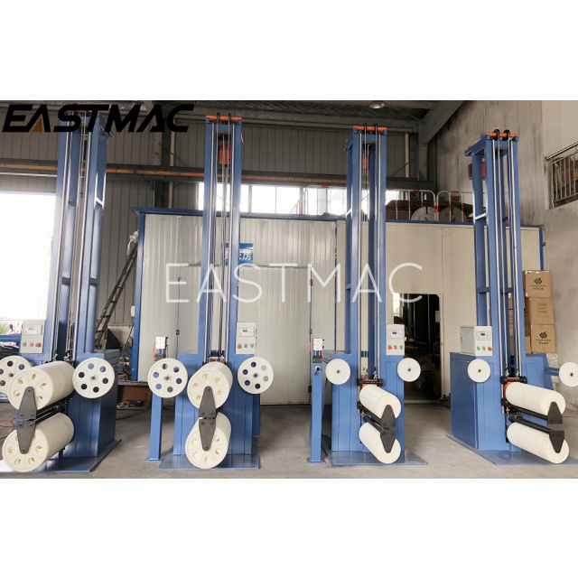 Well designed vertical type wire accumulating machine with dancer tension controller for cable recoiling