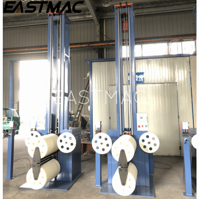 Customized cable and wire rewinding taking up line with accumulator