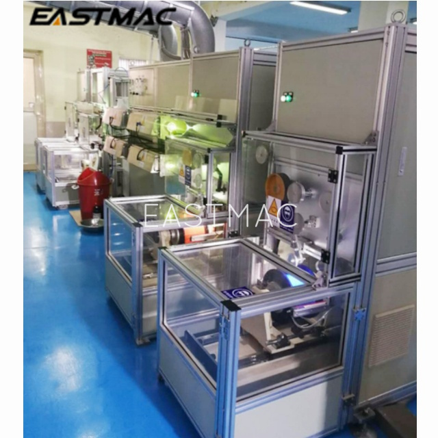 High speed latest EM07 double-layer 2-wire Optical Fiber Coloring and Rewinding Machine