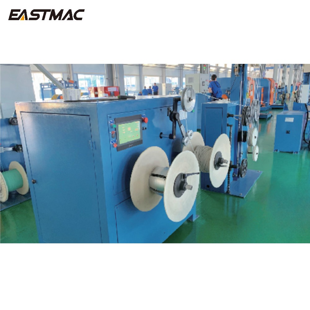 Integrated Machine for Cabling, Sheathing and Coiling for Lan Cable