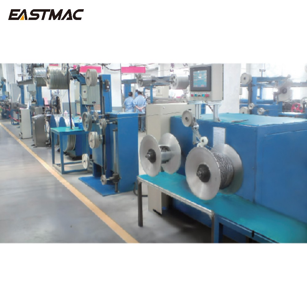 Integrated Machine for Cabling, Sheathing and Coiling for Lan Cable