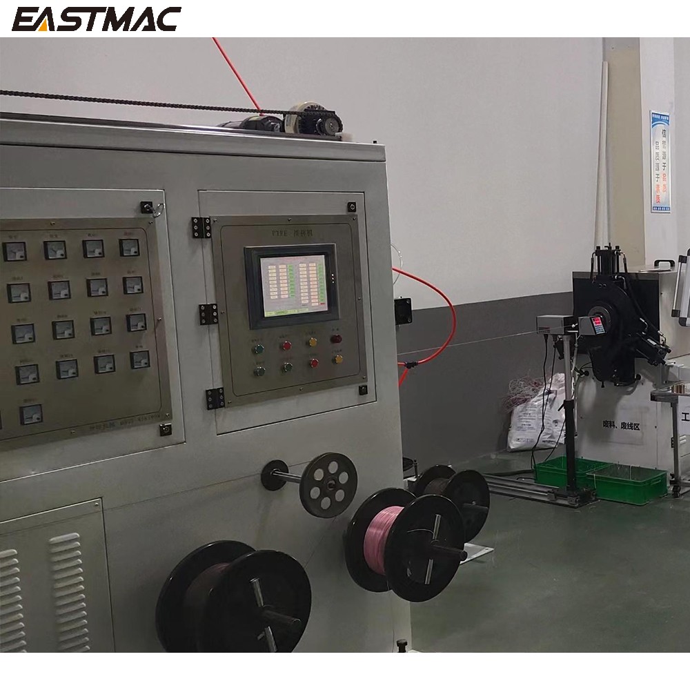 PTFE Horizontal Type Extrusion Line for Special Cable with Vertical Sintering Over