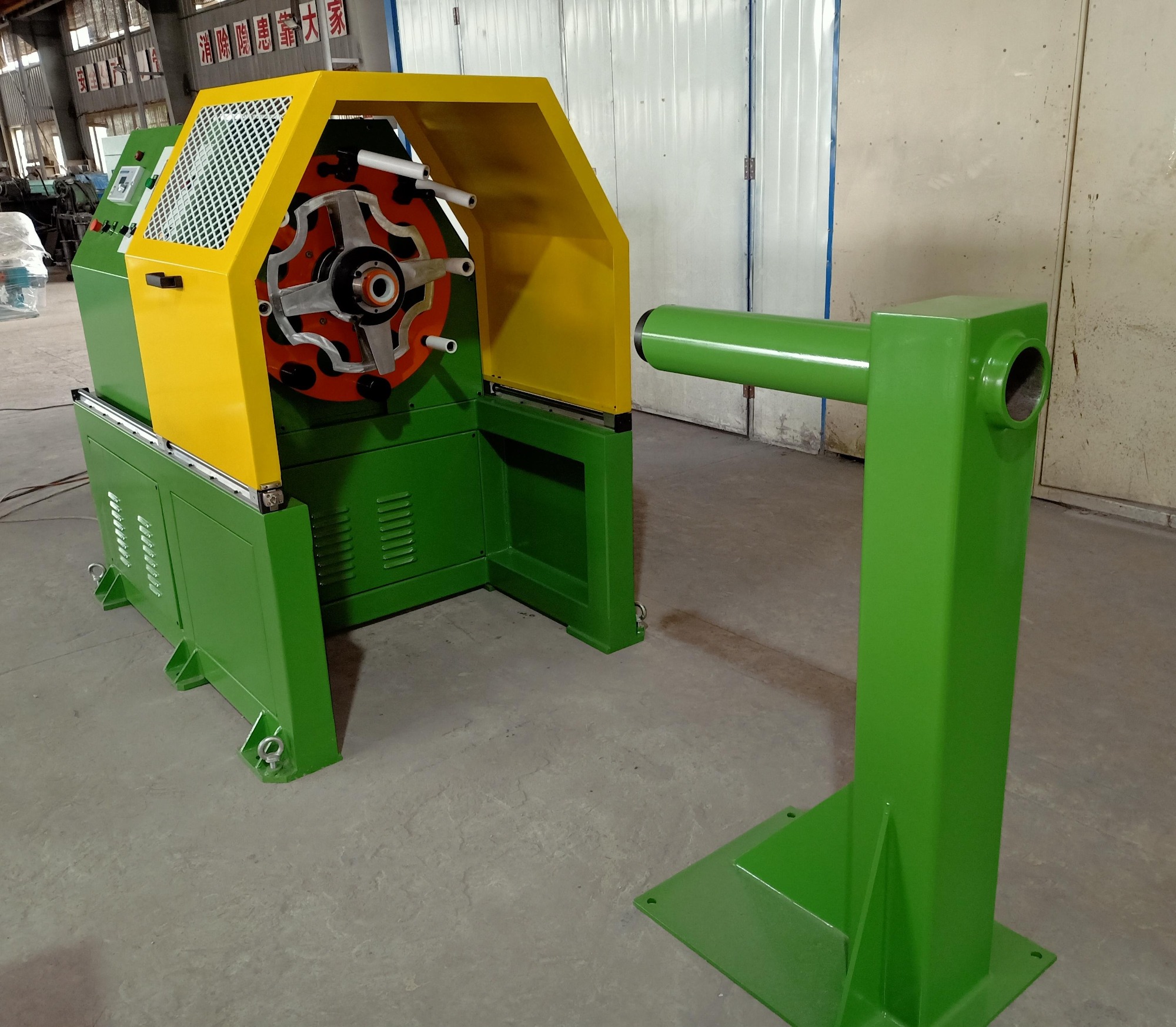 Concentric Type Magnetic Powder Tension Metal Copper Tape Wrapping Machine