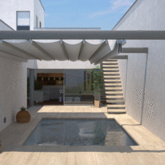 aluminum gazebo with led