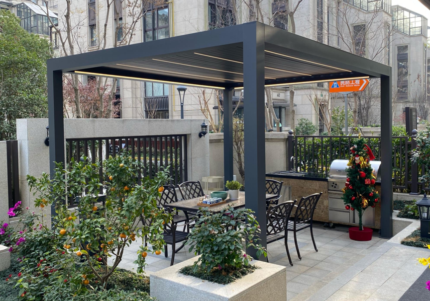 outdoor gazebo aluminum pergola