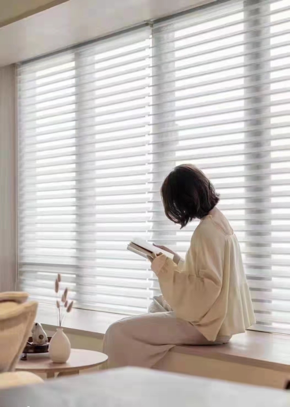 Motorized Shangri-La Blinds