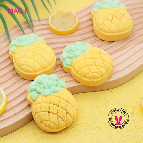 Pineapple Rainbow Bubble Bath Bomb