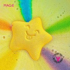Smiling Star Rainbow Bubble Bath Bomb
