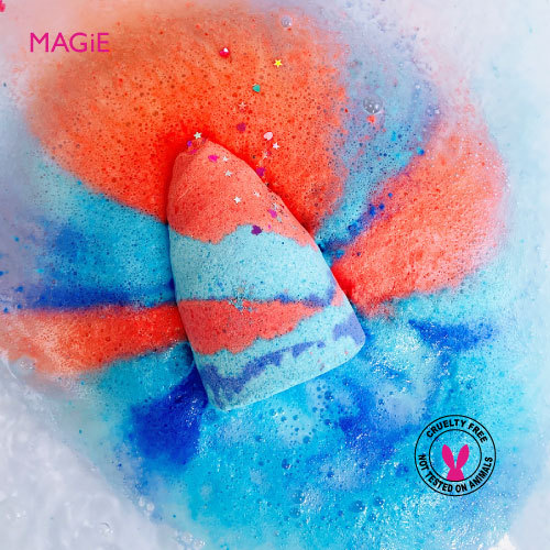 Unicorn Horn Rainbow Bubble Bath Bomb