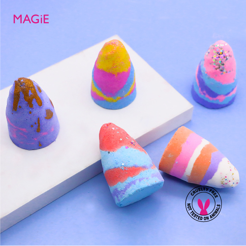 Unicorn Horn Rainbow Bubble Bath Bomb