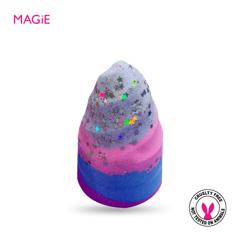 Unicorn Horn Rainbow Bubble Bath Bomb