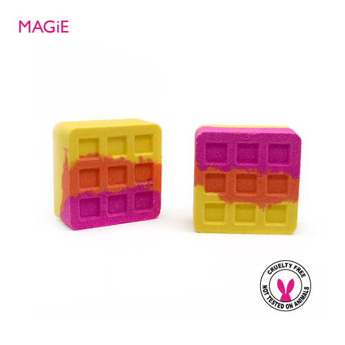 Waffle Cookies Rainbow Bubble Bath Bomb