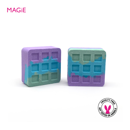 Waffle Cookies Rainbow Bubble Bath Bomb