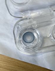 韓國年抛 藍椰奶凍 落入凡間的藍精靈 防UV平鋪14.2 中小直徑 雪之女王 藍色妖姬