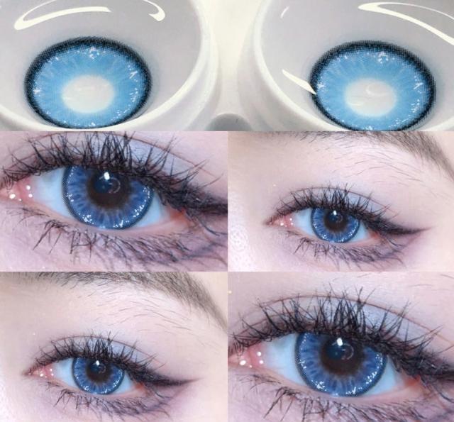 韓國年拋 藍色星球 防UV平鋪14.2 超夢幻藍眼睛