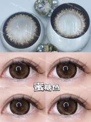 韓國年抛 小耗耗實拍 棕色美瞳合集 超大直徑系列 放大23.88