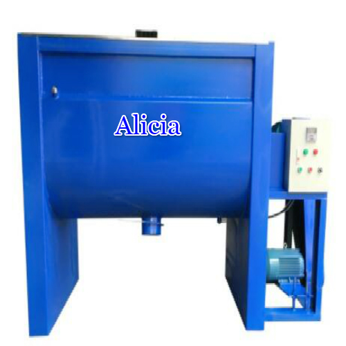 Industrial plastic pellet powder material horizontal mixing machine