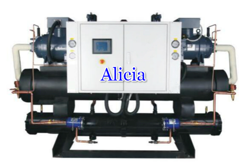 Industrial water cooled and cooling screw chiller