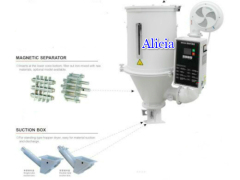 Hot Air Plastics Drying Dryer Machine with magnetic separator and suction box