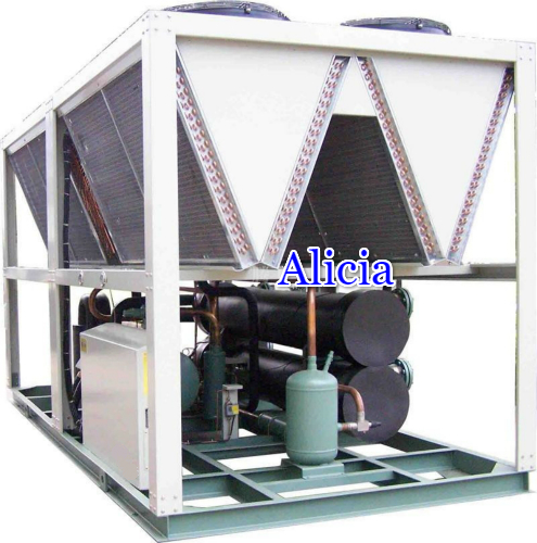 Air-cooled screw-type industrial chillers