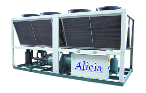 Air-cooled screw-type industrial chillers