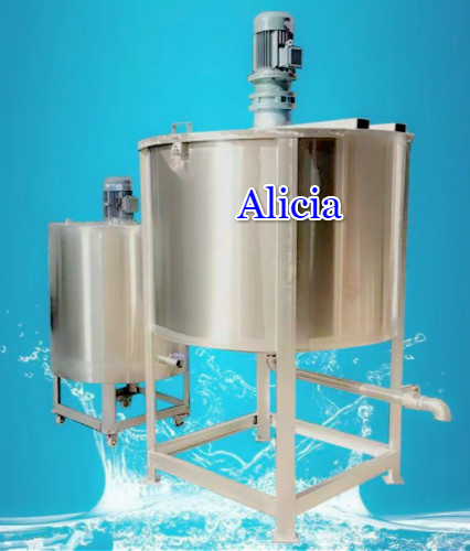 liquid heating mixer for soap production