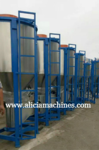 PE PP ABS PC granules dryer screw mixer mixing machine