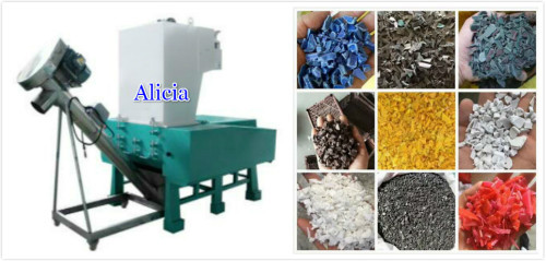 ABS PP PVC Waste Plastic Crusher Machine with Screw Loader