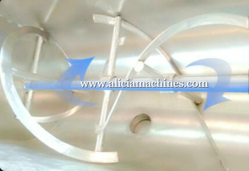 Double Helical Horizontal Ribbon Mixer/Stainless Steel Paddle Plastic Resin Mixer/Granular Horizontal Ribbon Blender