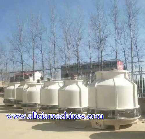 FRP Counter Flow Low Noise Round Industrial Fiberglass Cooling Tower