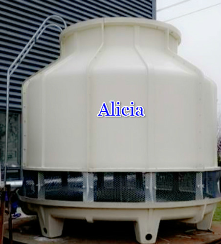 FRP Counter Flow Low Noise Round Industrial Fiberglass Cooling Tower