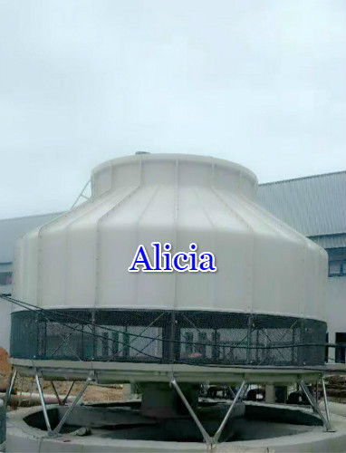 250T FRP counter flow low noise round cooling tower