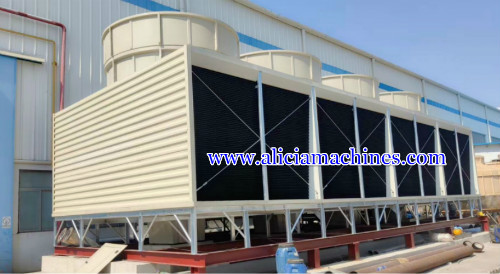 FRP Square Type Cross Flow Cooling Tower for Plastic Factory