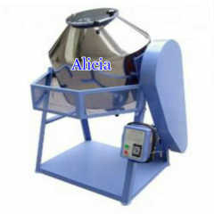 Small Scale Rotary Color Mixer Plastic Drum Powder Mixing Machine